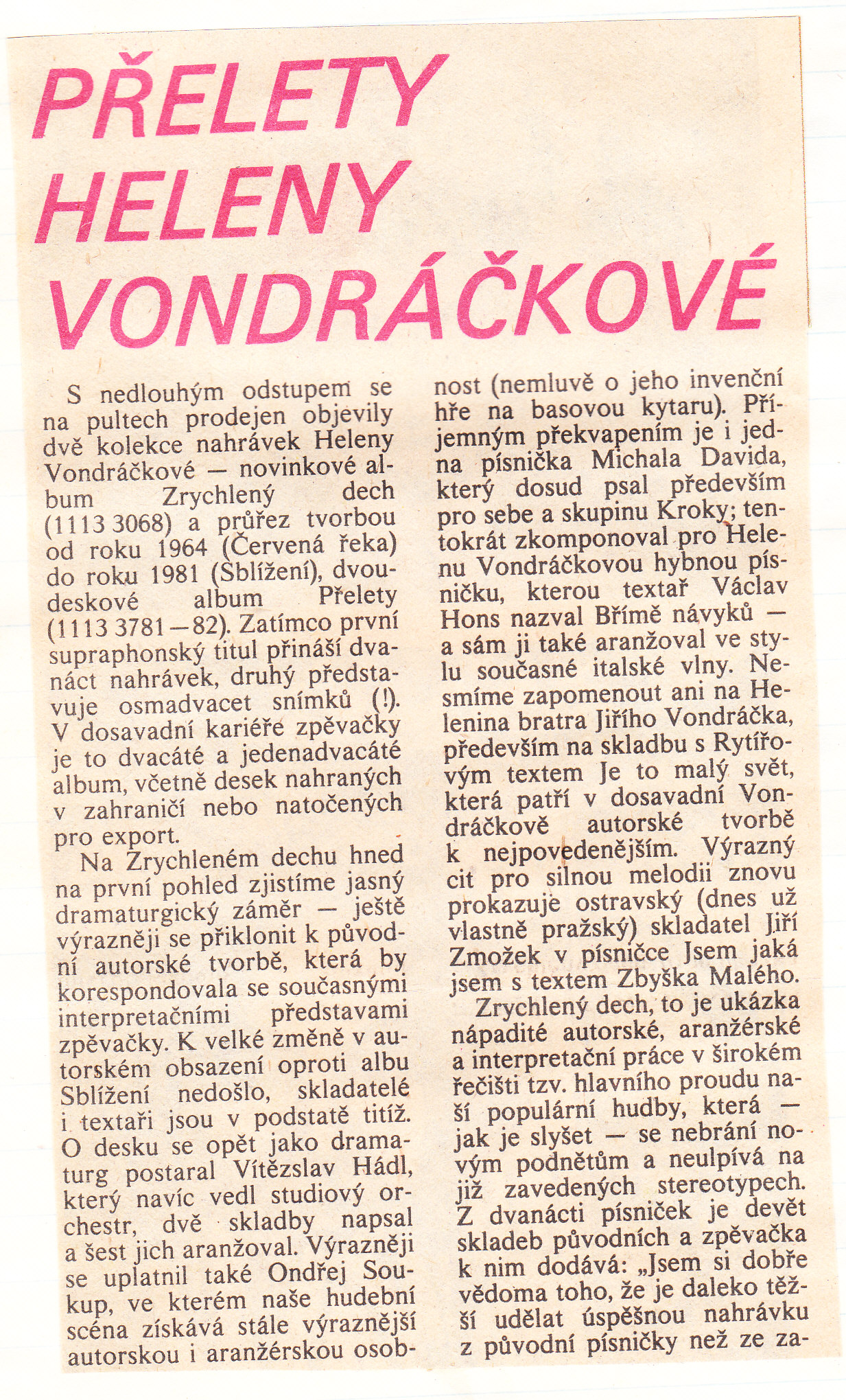 1983-8, Gramorevue č.8, 1